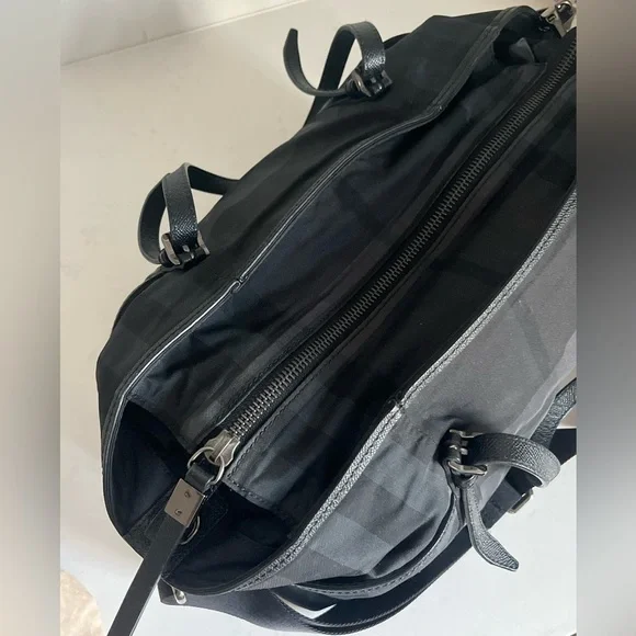 Burberry Graceford Nylon Tonal Check Diaper Bag - Picture 7 of 16